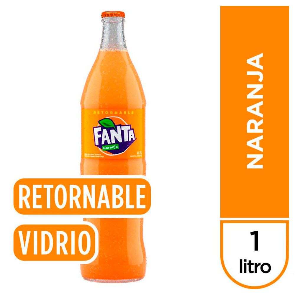 FANTA NARANJA  RETORNABLE 1LITRO